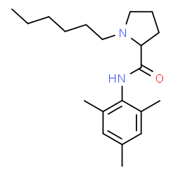ChemSpider 2D Image | 1-Hexyl-N-mesitylprolinamide | C20H32N2O