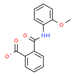 ChemSpider 2D Image | 2-[(2-Methoxyphenyl)carbamoyl]benzoate | C15H12NO4