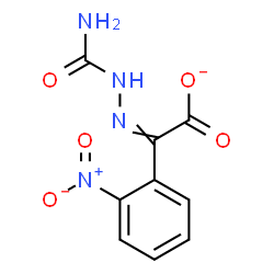 ChemSpider 2D Image | (Carbamoylhydrazono)(2-nitrophenyl)acetate | C9H7N4O5