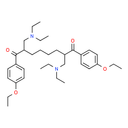 ChemSpider 2D Image | 2,7-Bis[(diethylamino)methyl]-1,8-bis(4-ethoxyphenyl)-1,8-octanedione | C34H52N2O4