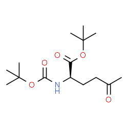 ChemSpider 2D Image | 2-Methyl-2-propanyl N-{[(2-methyl-2-propanyl)oxy]carbonyl}-5-oxo-D-norleucinate | C15H27NO5