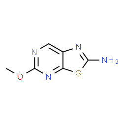 ChemSpider 2D Image | 5-Methoxy[1,3]thiazolo[5,4-d]pyrimidin-2-amine | C6H6N4OS