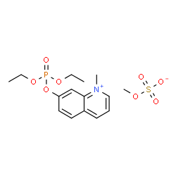 ChemSpider 2D Image | 7-[(Diethoxyphosphoryl)oxy]-1-methylquinolinium methyl sulfate | C15H22NO8PS