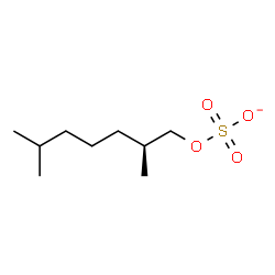 ChemSpider 2D Image | (2S)-2,6-Dimethylheptyl sulfate | C9H19O4S