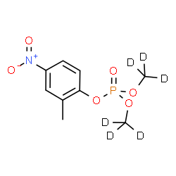 ChemSpider 2D Image | Bis[(~2~H_3_)methyl] 2-methyl-4-nitrophenyl phosphate | C9H6D6NO6P