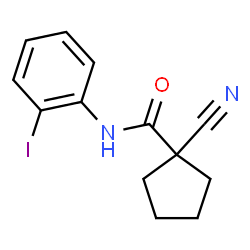 ChemSpider 2D Image | 1-Cyano-N-(2-iodophenyl)cyclopentanecarboxamide | C13H13IN2O