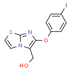 ChemSpider 2D Image | [6-(4-Iodophenoxy)imidazo[2,1-b][1,3]thiazol-5-yl]methanol | C12H9IN2O2S