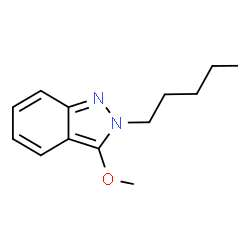 ChemSpider 2D Image | 3-Methoxy-2-pentyl-2H-indazole | C13H18N2O