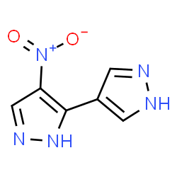 ChemSpider 2D Image | 4-Nitro-1'H,2H-3,4'-bipyrazole | C6H5N5O2