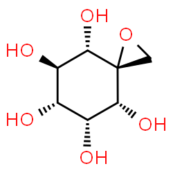 ChemSpider 2D Image | (3S,4R,5R,6R,7R,8S)-1-Oxaspiro[2.5]octane-4,5,6,7,8-pentol | C7H12O6