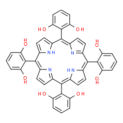 ChemSpider 2D Image | 2,2',2'',2'''-(5,10,15,20-Porphyrintetrayl)tetra(1,3-benzenediol) | C44H30N4O8