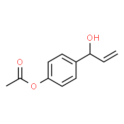 ChemSpider 2D Image | 4-(1-Hydroxy-2-propen-1-yl)phenyl acetate | C11H12O3