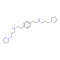 ChemSpider 2D Image | N,N'-(1,4-Phenylenedi-2,1-ethanediyl)bis[3-(1-pyrrolidinyl)-1-propanamine] | C24H42N4