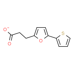 ChemSpider 2D Image | 3-[5-(2-Thienyl)-2-furyl]propanoate | C11H9O3S