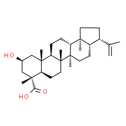 ChemSpider 2D Image | (2beta)-2-Hydroxyhop-22(29)-en-23-oic acid | C30H48O3