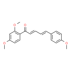 ChemSpider 2D Image | (2E,4E)-1-(2,4-Dimethoxyphenyl)-5-(4-methoxyphenyl)-2,4-pentadien-1-one | C20H20O4