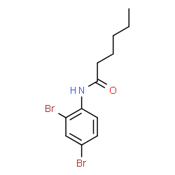 ChemSpider 2D Image | N-(2,4-Dibromophenyl)hexanamide | C12H15Br2NO
