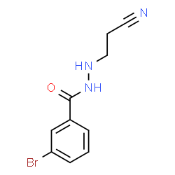 ChemSpider 2D Image | 3-Bromo-N'-(2-cyanoethyl)benzohydrazide | C10H10BrN3O