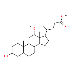 ChemSpider 2D Image | Methyl 3-hydroxy-12-methoxycholan-24-oate | C26H44O4