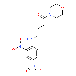ChemSpider 2D Image | 4-[(2,4-Dinitrophenyl)amino]-1-(4-morpholinyl)-1-butanone | C14H18N4O6