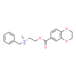 ChemSpider 2D Image | N-Benzyl-2-[(2,3-dihydro-1,4-benzodioxin-6-ylcarbonyl)oxy]-N-methylethanaminium | C19H22NO4