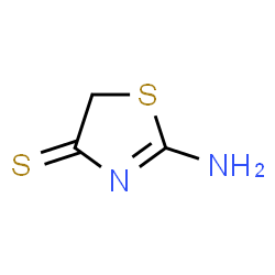 ChemSpider 2D Image | 2-Amino-1,3-thiazole-4(5H)-thione | C3H4N2S2