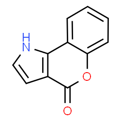 ChemSpider 2D Image | Chromeno[4,3-b]pyrrol-4(1H)-one | C11H7NO2