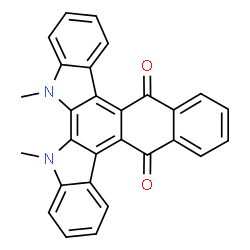ChemSpider 2D Image | 5,6-Dimethyl-5,6-dihydroindolo[2,3-a]naphtho[2,3-c]carbazole-11,16-dione | C28H18N2O2