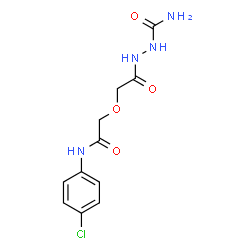 ChemSpider 2D Image | 2-({2-[(4-Chlorophenyl)amino]-2-oxoethoxy}acetyl)hydrazinecarboxamide | C11H13ClN4O4