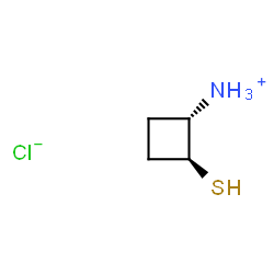 ChemSpider 2D Image | (1S,2S)-2-Sulfanylcyclobutanaminium chloride | C4H10ClNS