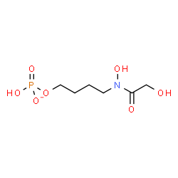 ChemSpider 2D Image | 4-[Glycoloyl(hydroxy)amino]butyl hydrogen phosphate | C6H13NO7P