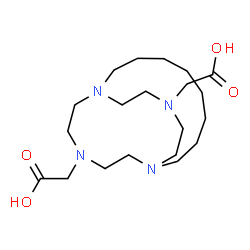 ChemSpider 2D Image | 2,2'-(1,10,13,18-Tetraazabicyclo[8.5.5]icosane-13,18-diyl)diacetic acid | C20H38N4O4