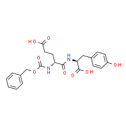 ChemSpider 2D Image | N-[(Benzyloxy)carbonyl]-D-alpha-glutamyl-L-tyrosine | C22H24N2O8