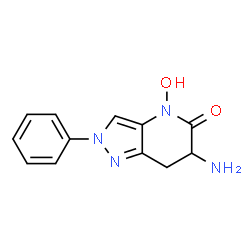 ChemSpider 2D Image | 6-Amino-4-hydroxy-2-phenyl-2,4,6,7-tetrahydro-5H-pyrazolo[4,3-b]pyridin-5-one | C12H12N4O2