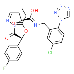 ChemSpider 2D Image | AZD8165 | C23H21ClFN7O4