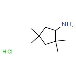 ChemSpider 2D Image | 2,2,4,4-Tetramethylcyclopentanamine hydrochloride | C9H20ClN