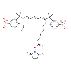 ChemSpider 2D Image | Cy5 NHS Ester | C37H43N3O10S2