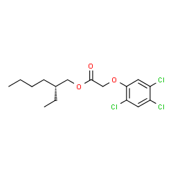 ChemSpider 2D Image | (2R)-2-Ethylhexyl (2,4,5-trichlorophenoxy)acetate | C16H21Cl3O3