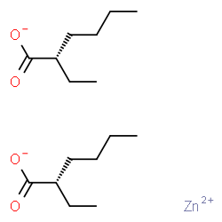 ChemSpider 2D Image | Zinc bis[(2S)-2-ethylhexanoate] | C16H30O4Zn