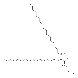 ChemSpider 2D Image | (2R)-2-Hexadecyl-N-(2-hydroxyethyl)-3-oxoicosanamide | C38H75NO3