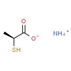 ChemSpider 2D Image | Ammonium (2S)-2-sulfanylpropanoate | C3H9NO2S