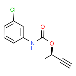 ChemSpider 2D Image | (2R)-3-Butyn-2-yl (3-chlorophenyl)carbamate | C11H10ClNO2