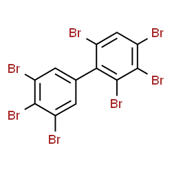 ChemSpider 2D Image | 2,3,3',4,4',5',6-Heptabromobiphenyl | C12H3Br7