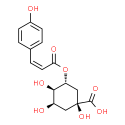 ChemSpider 2D Image | (Z)-5-p-coumaroylquinic acid | C16H18O8