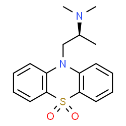 ChemSpider 2D Image | (2S)-1-(5,5-Dioxido-10H-phenothiazin-10-yl)-N,N-dimethyl-2-propanamine | C17H20N2O2S