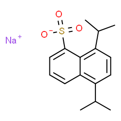 ChemSpider 2D Image | Sodium 5,8-diisopropyl-1-naphthalenesulfonate | C16H19NaO3S