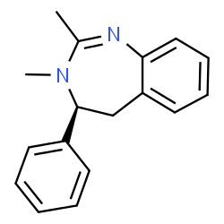ChemSpider 2D Image | (4S)-2,3-Dimethyl-4-phenyl-4,5-dihydro-3H-1,3-benzodiazepine | C17H18N2