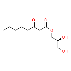 ChemSpider 2D Image | (2S)-2,3-Dihydroxypropyl 3-oxooctanoate | C11H20O5