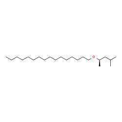 ChemSpider 2D Image | 1-{[(2R)-4-Methyl-2-pentanyl]oxy}hexadecane | C22H46O