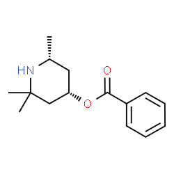 ChemSpider 2D Image | (4S,6R)-2,2,6-Trimethyl-4-piperidinyl benzoate | C15H21NO2